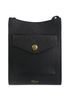 Phone Crossbody Pouch, &pound;210, Handbags, Black, Leather, Front view
